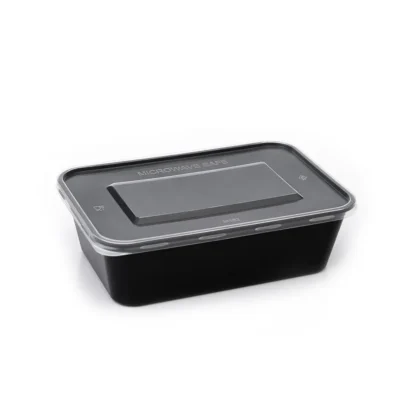 Rectangular 650 ML Plastic Food Container