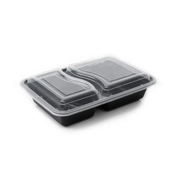 232 (690 ml) 2-Compartment Rectangular Food Container