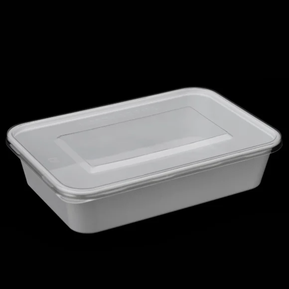 Rectangular 500 ML Plastic Food Container