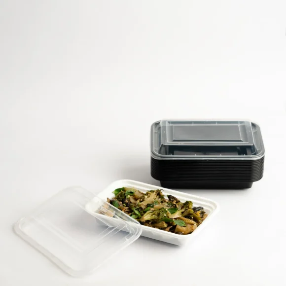 16 oz (470ml) Rectangular Food Container with Dome Lid