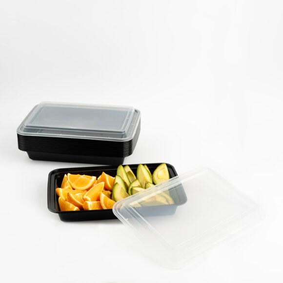 58 oz (1715 ml) Rectangular Food Container with Dome Lid