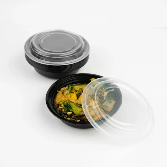 24 oz (710 ml) Round Dome Lid PP Food Container