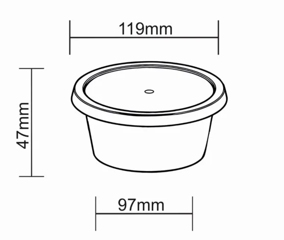 10 oz Round PP Food Container