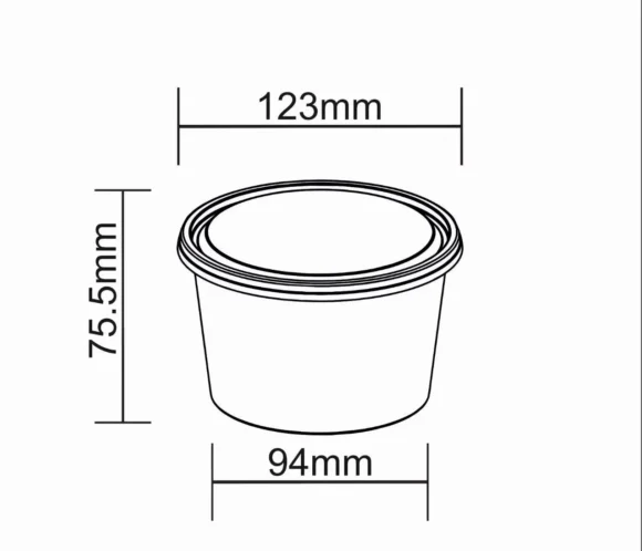 20 oz Round PP Food Container