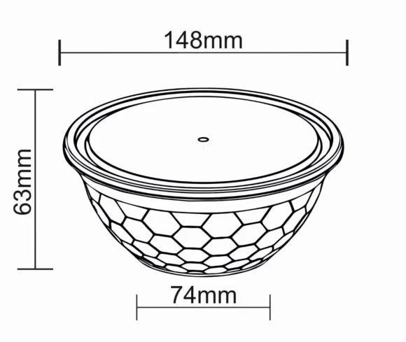 650 ml Durable Bowl Container