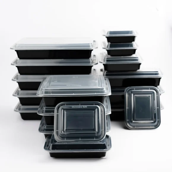 28 oz (830 ml) Rectangular Food Container with Dome Lid