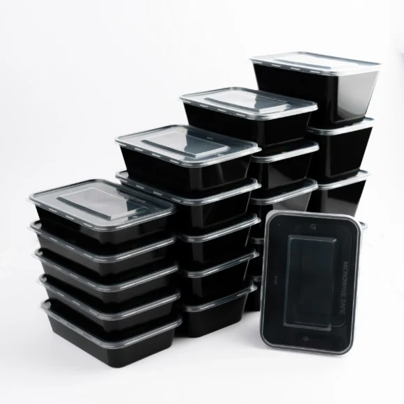 Rectangular 1500 ML Plastic Food Container