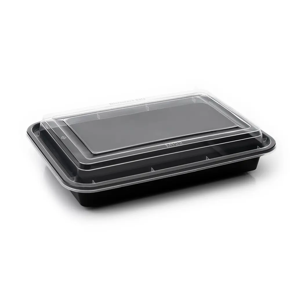32 oz rectangle domed lid container – PP meal prep container with raised lid