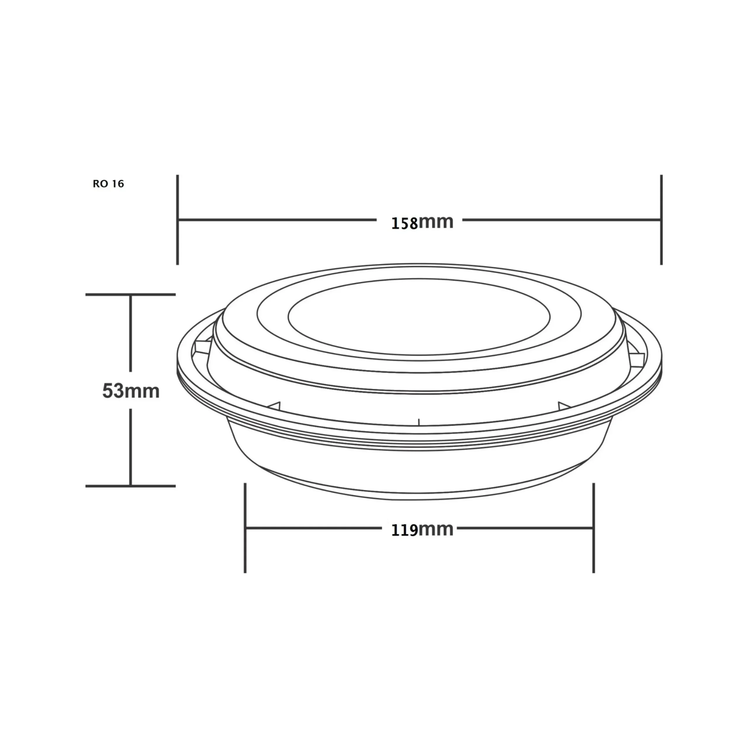 16 oz round domed weorexpackingcom 16 oz round domed