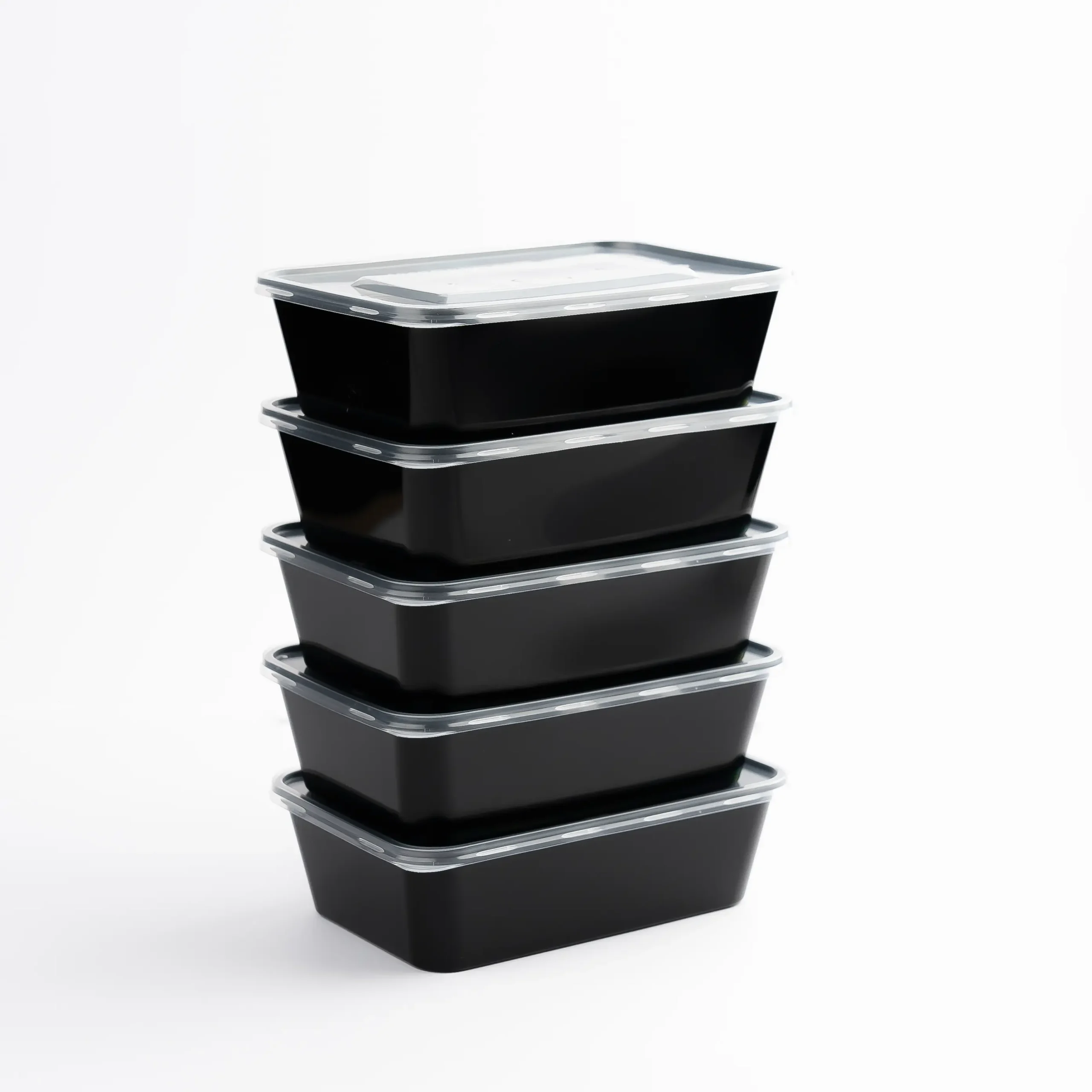 650 ml rect weorexpackingcom Rectangular 650 ml Plastic Food Container Takeaway Box