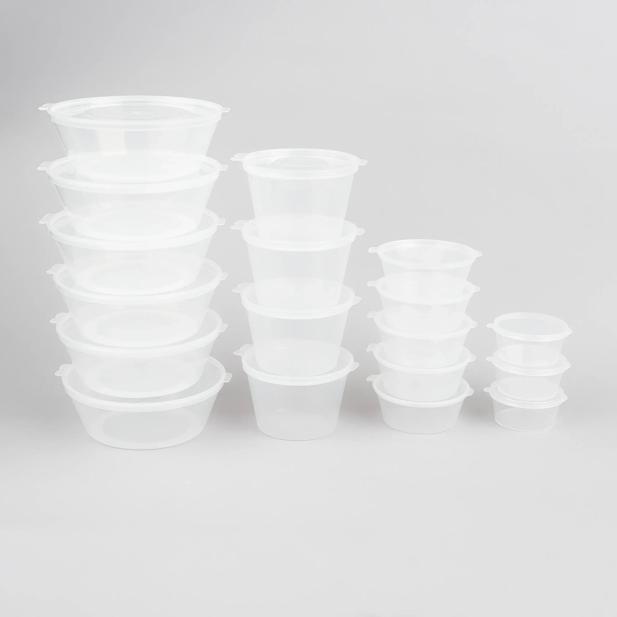 2 OZ Hinged weorexpackingcom 2 OZ Round Food Containers with Hinged Lids Takeaway box