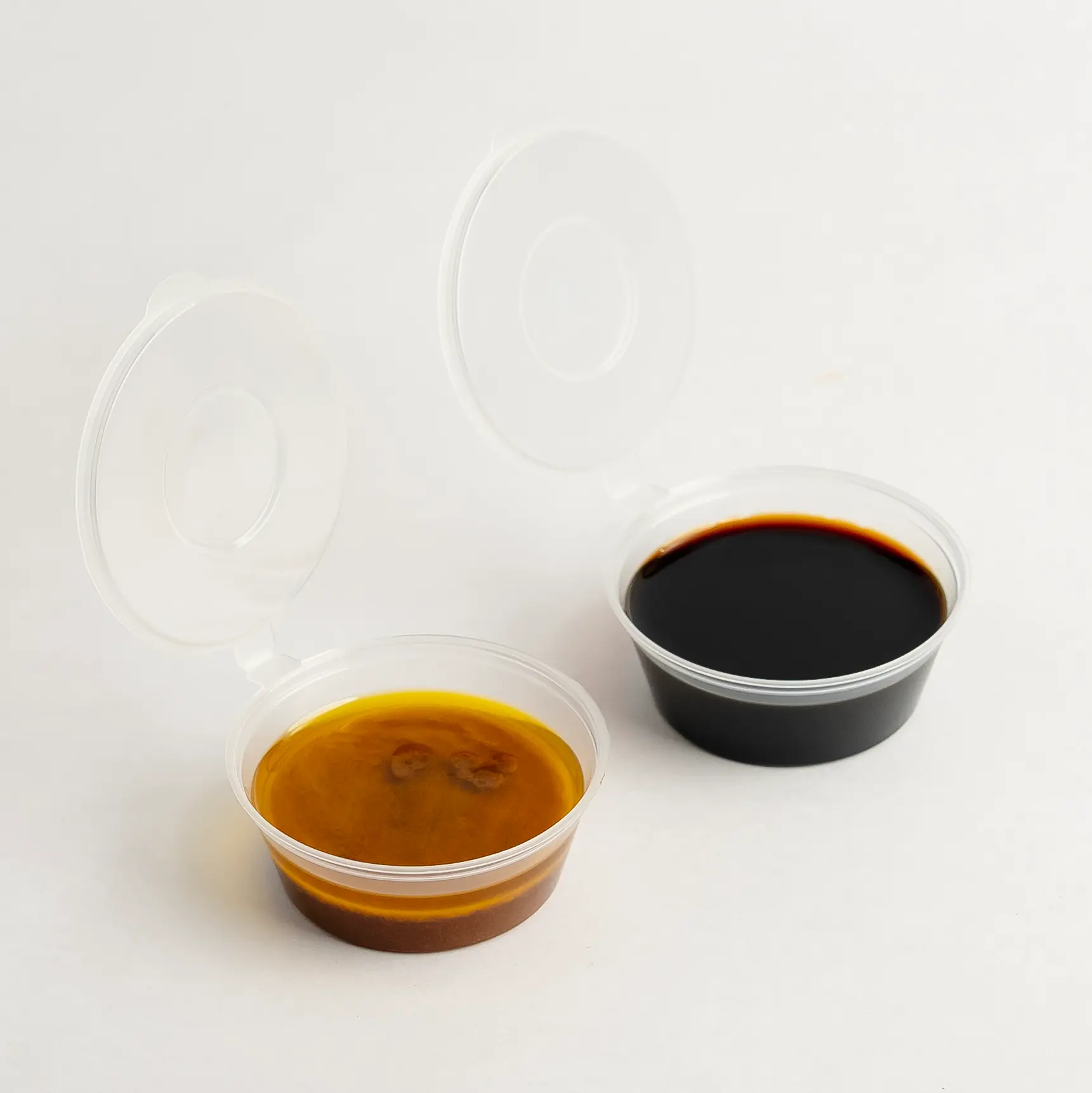 2 OZ Hinged weorexpackingcom 2 OZ Round Food Containers with Hinged Lids Takeaway box