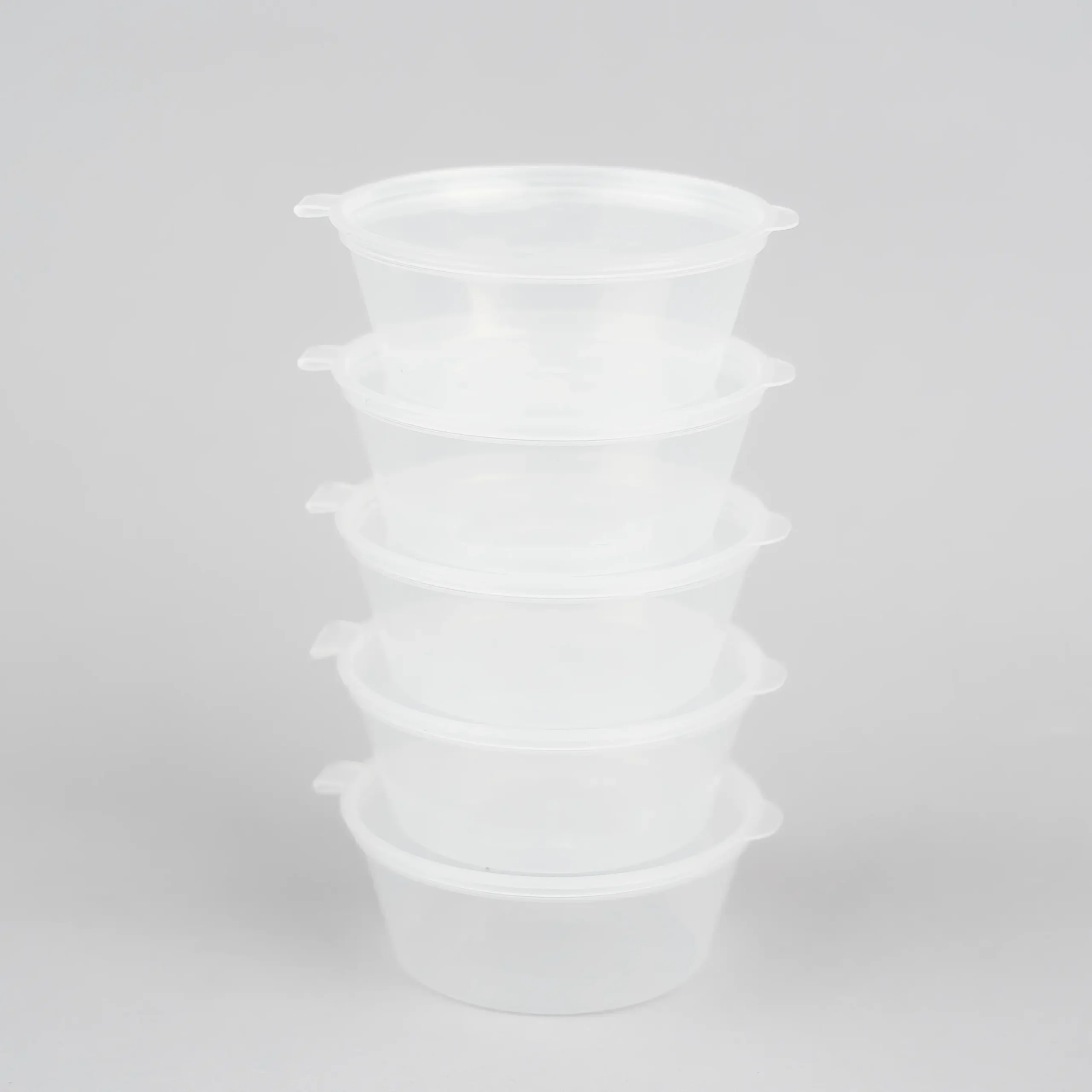 2 OZ Hinged weorexpackingcom 2 OZ Round Food Containers with Hinged Lids Takeaway box