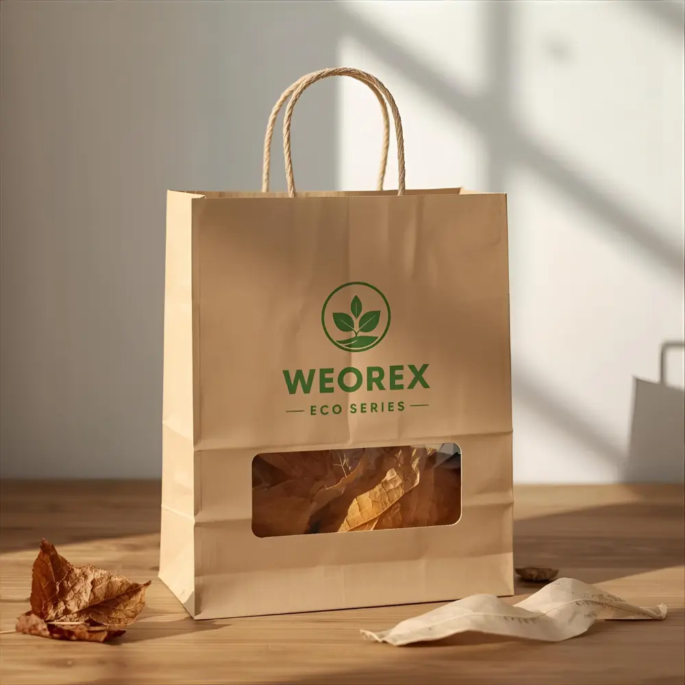 Window Paper Handle Bag weorexpackingcom Window Paper Handle Bag