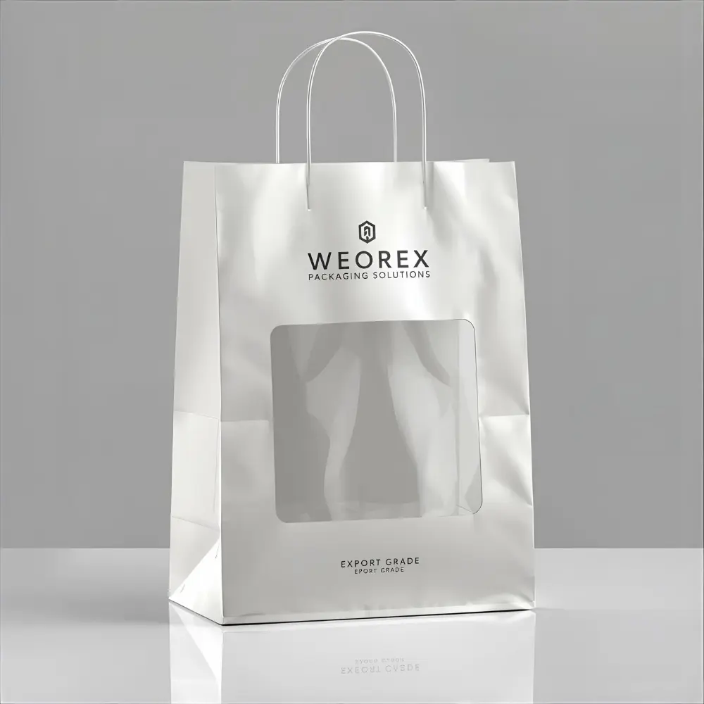 Window Paper Handle Bag weorexpackingcom Window Paper Handle Bag