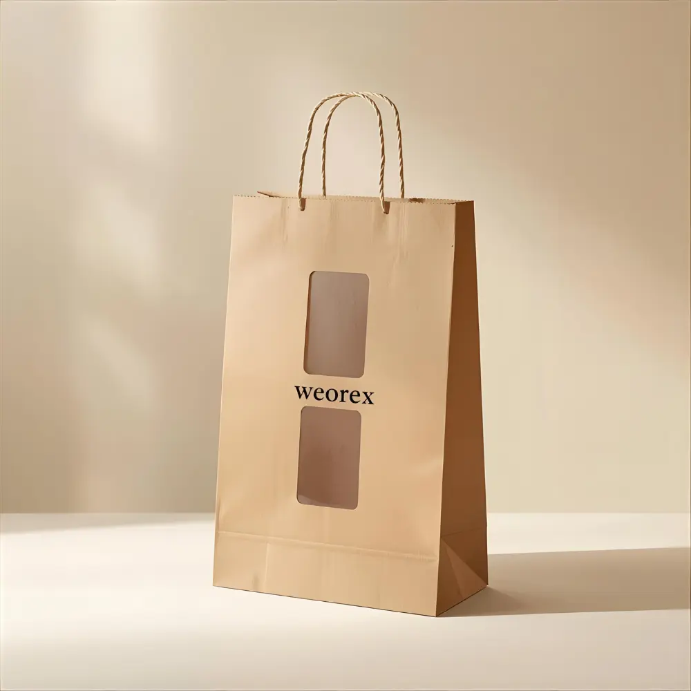 Window Paper Handle Bag weorexpackingcom Window Paper Handle Bag
