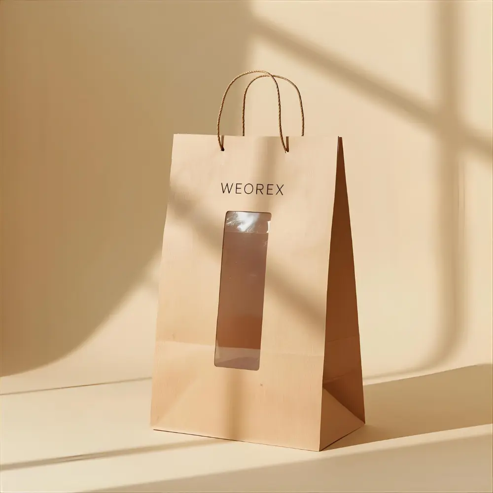 Window Paper Handle Bag weorexpackingcom Window Paper Handle Bag