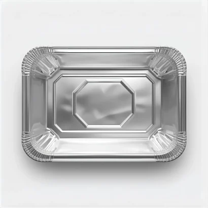 Disposable aluminium foil food containers for hot and cold meals