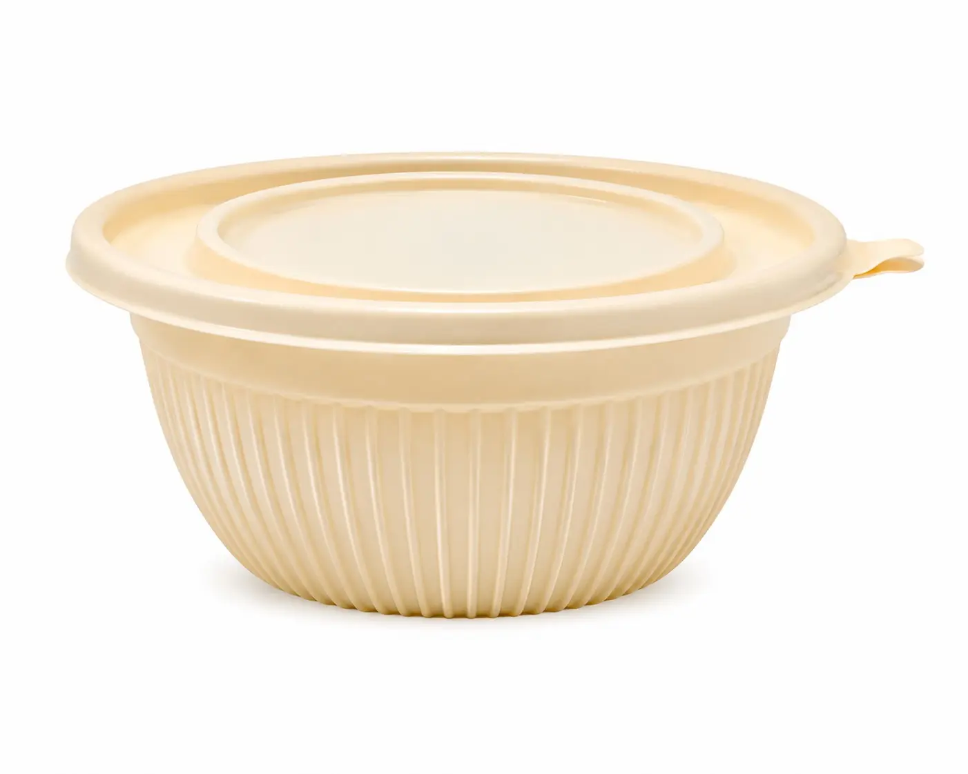 500ml Corn Starch Round Bowl with Lid – Corn Starch Takeaway Bowl