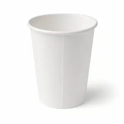 12 oz tall paper cups – plain white slim coffee cups
