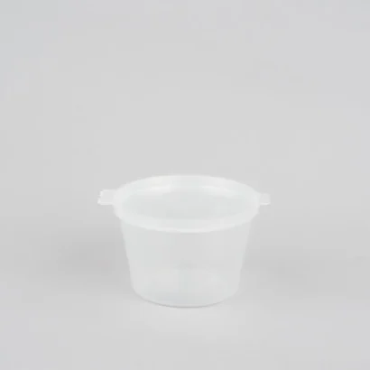 4 oz round container Hinged Container
