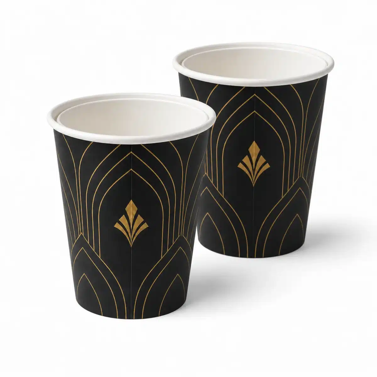 two custom printed double wall coffee cups weorex packing two custom printed double wall coffee cups