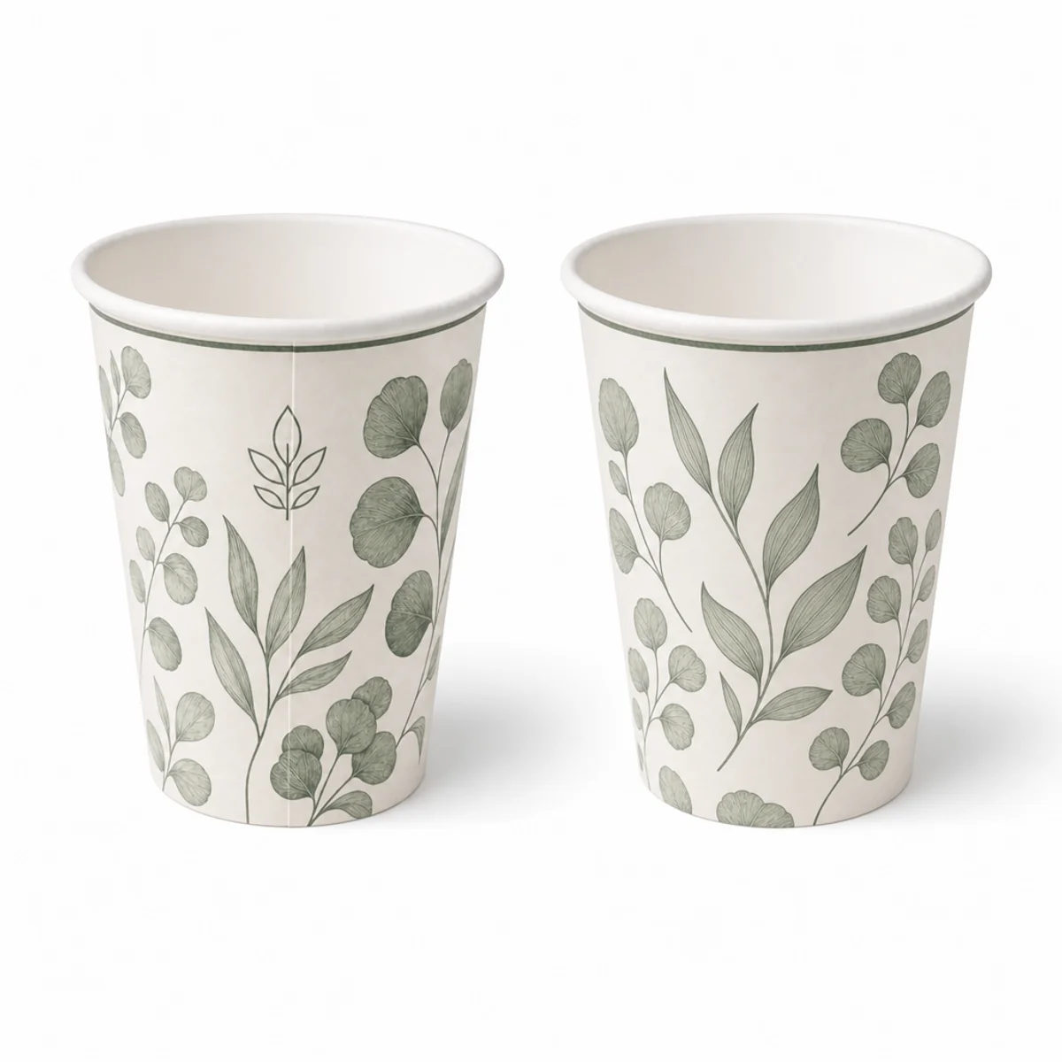 two 12 oz tall custom printed cups botanical design weorex packing two 12 oz tall custom printed cups botanical design