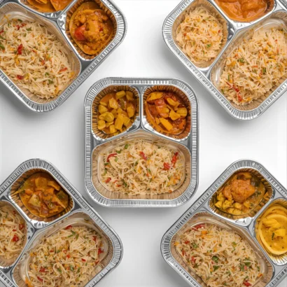 3 Compartment Aluminum Foil Containers – product photo 2